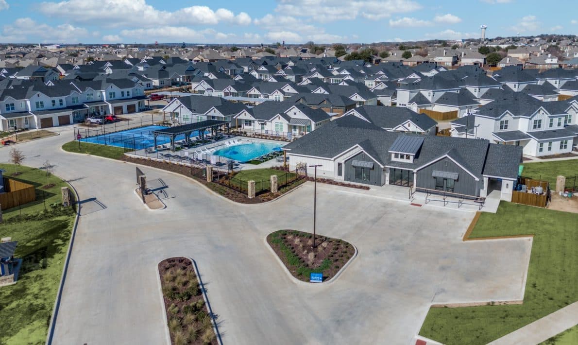 LEO at Bethel Place from the air