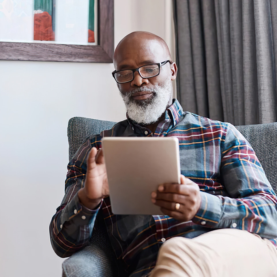 An ecobee smart thermometer.